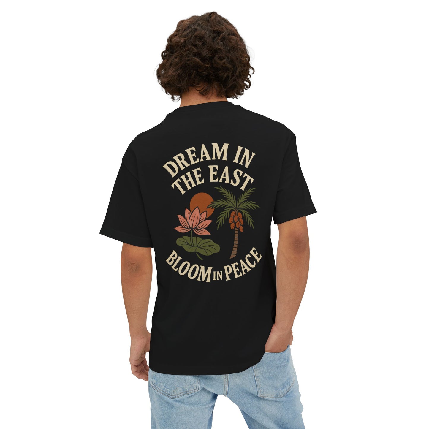 Lotus & Date Co V.2 Unisex Oversized Boxy Tee