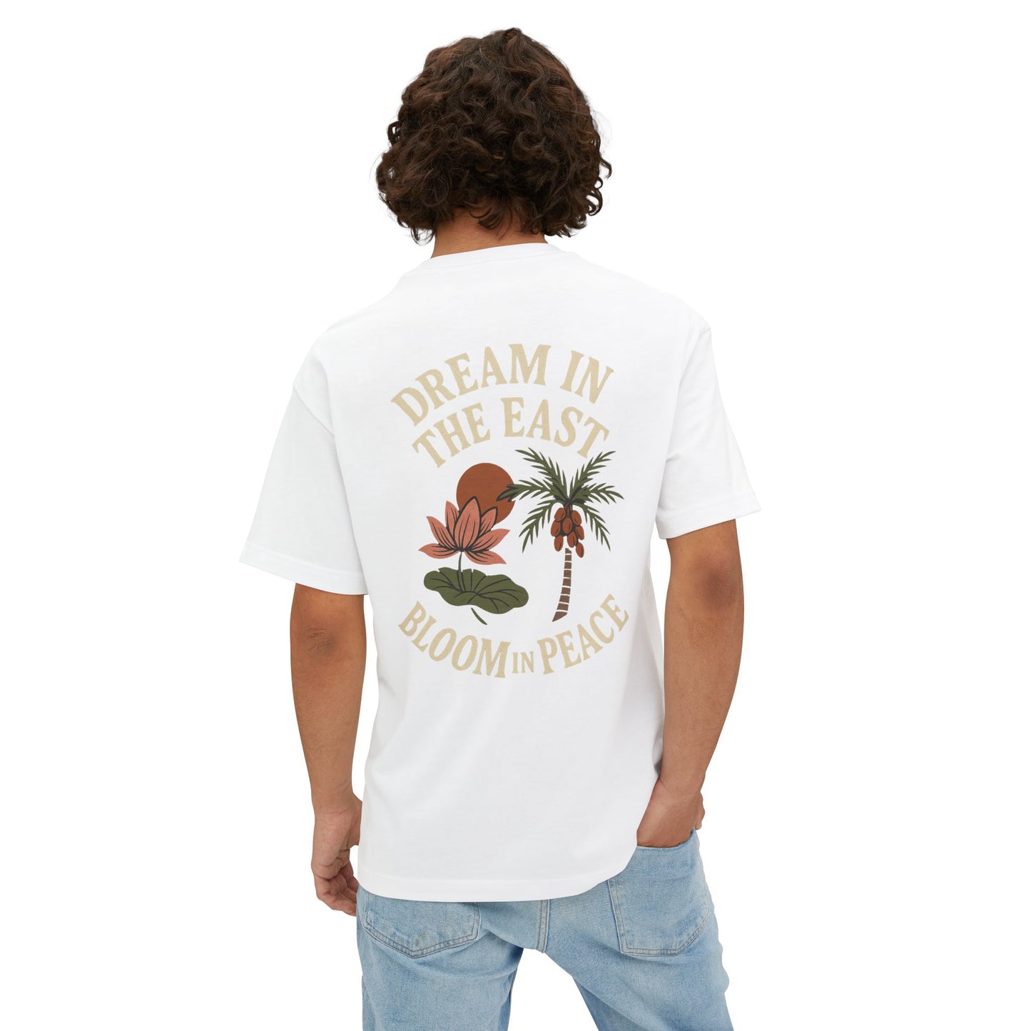 Lotus & Date Co V.2 Unisex Oversized Boxy Tee