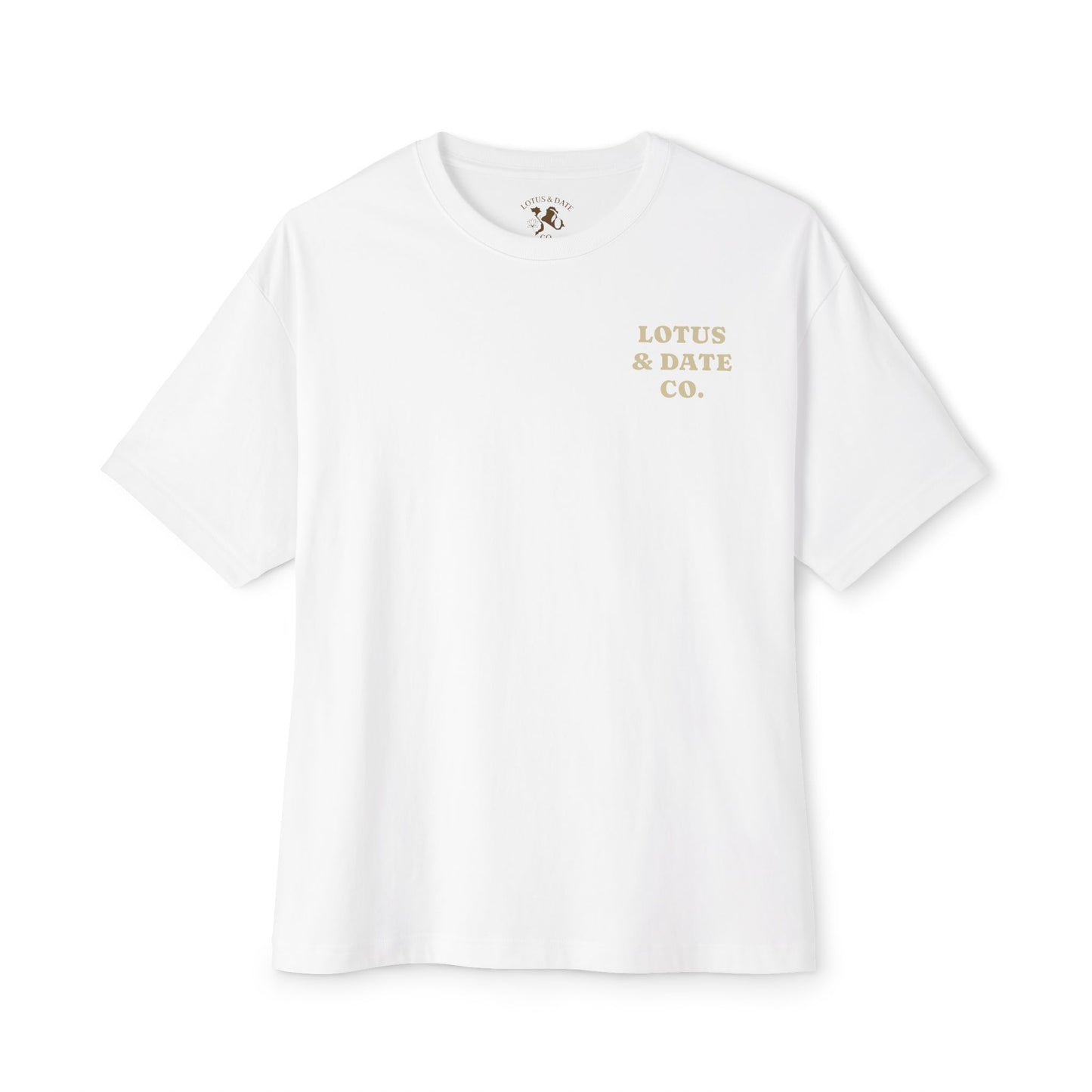 Lotus & Date Co V.2 Unisex Oversized Boxy Tee
