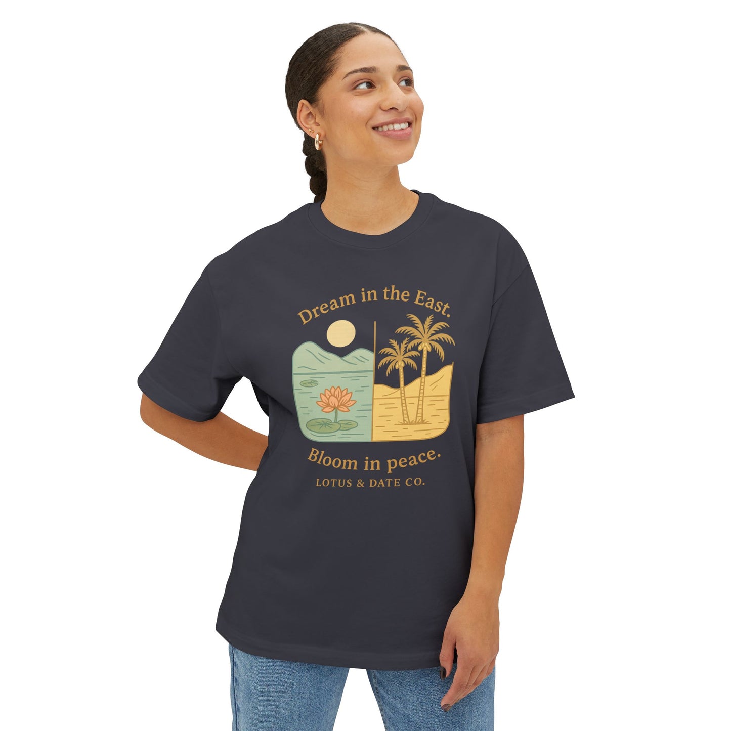 Lotus & Date Co V.1 Unisex Boxy Tee
